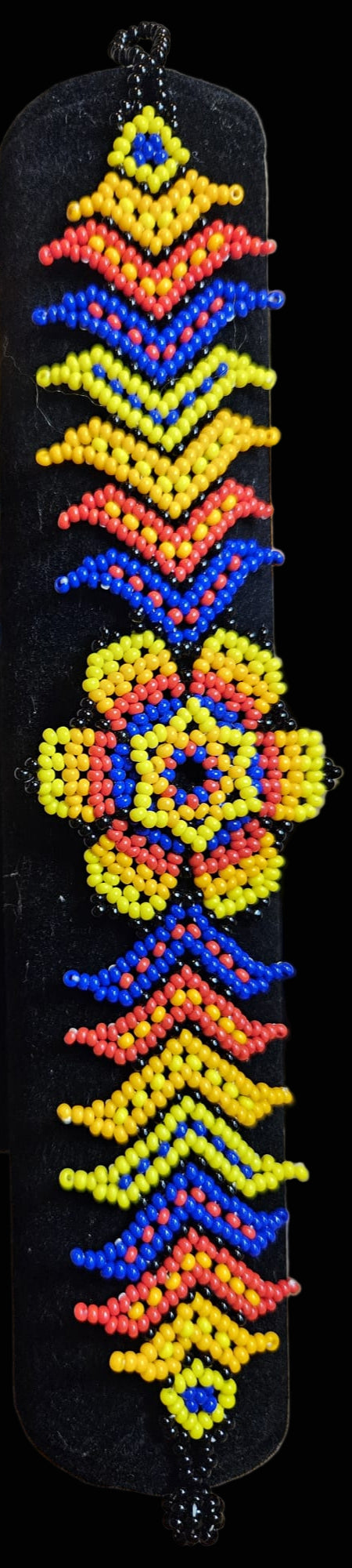 Single Flower Chevron Bracelet